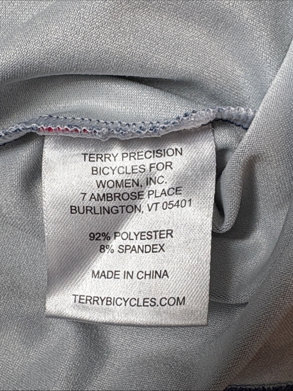 Terry Precision Blue Racerback Bike-Print Sleeveless Biking Tank Top with Pocket - Picture 5 of 6